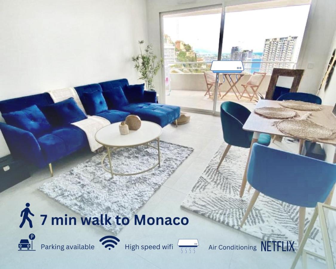 Luxurious Flat At 5 Min By Walk To Monaco, Free Parking And Sea View Apartment Beausoleil Ngoại thất bức ảnh